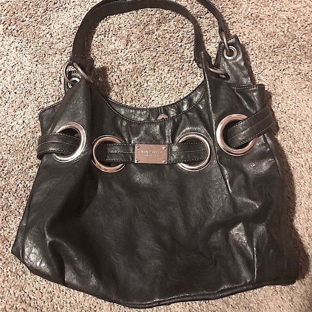 Nine West Black Faux Leather Purse